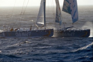 The Maxi Catamaran Club Med skippered by Grant Dalton