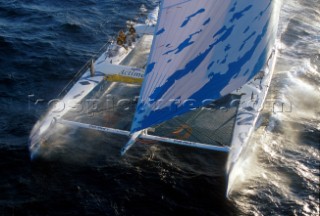 The Maxi Catamaran Club Med skippered by Grant Dalton