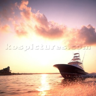 Outerbanks sports fishing boat