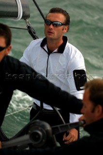 Crew wearing Henri Lloyd and Kaenon onboard the Farr 52 Team Tonic