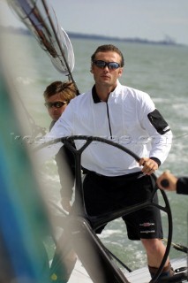 Crew wearing Henri Lloyd and Kaenon onboard the Farr 52 Team Tonic