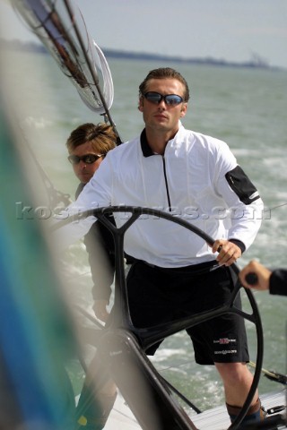 Crew wearing Henri Lloyd and Kaenon onboard the Farr 52 Team Tonic