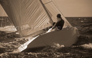 Paul Cayard appearing at the 6 metre World Championships in Cannes, France.