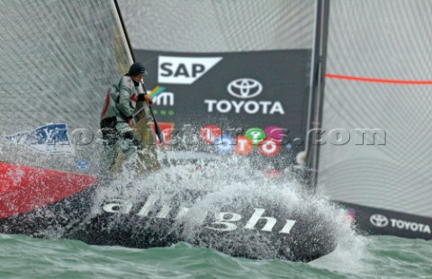 Auckland  Nuova Zelanda  Americas Cup 2003 28022003 Alinghi vince la quarta Regata dell Americas Cup