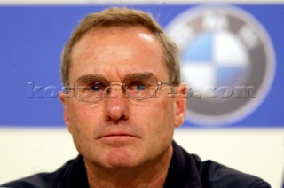 Oracle BMW Racing chief designer Bruce Farr. Louis Vuitton Cup, Designer Press Conference. Auckland, New Zealand. Nov, 22. 2002  .