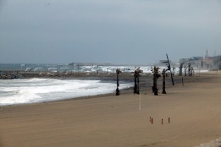 Cancelled racing during the Barcelona Olympic Sailing Week March 2004