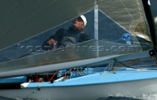 Riva del Garda (ITA) 19 March 2004. Olympic Garda 2004-Eurolymp. Dean Barker NZL. FINN