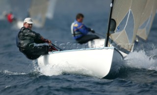 Riva del Garda (ITA) 19 March 2004. Olympic Garda 2004-Eurolymp. Dean Barker NZL. FINN