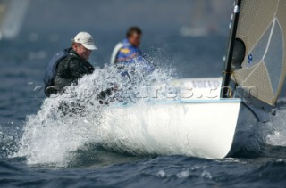 Riva del Garda (ITA) 19 March 2004. Olympic Garda 2004-Eurolymp. Dean Barker NZL. FINN