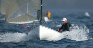 Riva del Garda (ITA) 19 March 2004. Olympic Garda 2004-Eurolymp. Dean Barker NZL. FINN