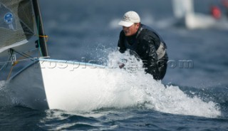 Riva del Garda (ITA) 19 March 2004. Olympic Garda 2004-Eurolymp. Dean Barker NZL. FINN