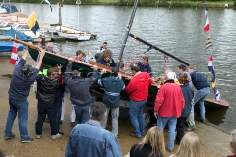 The official river launch of the restored Thames ARater Ulva owned by professional racing sailor and