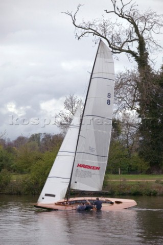 The official river launch of the restored Thames ARater Ulva owned by professional racing sailor and