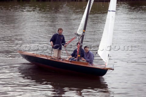 The official river launch of the restored Thames ARater Ulva owned by professional racing sailor and