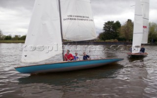 The official river launch of the restored Thames A-Rater Ulva owned by professional racing sailor and classic yacht enthusiast Ossie Stewart.