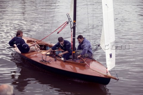 The official river launch of the restored Thames ARater Ulva owned by professional racing sailor and