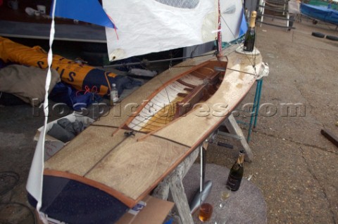 The official river launch of the restored Thames ARater Ulva owned by professional racing sailor and