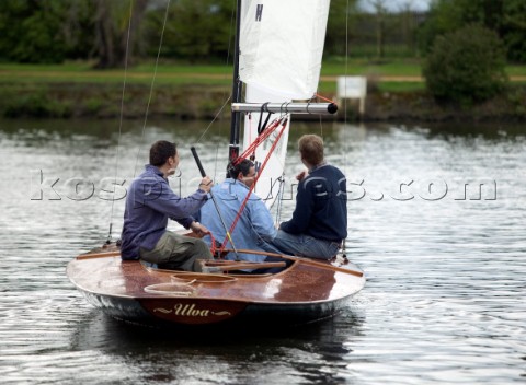 The official river launch of the restored Thames ARater Ulva owned by professional racing sailor and