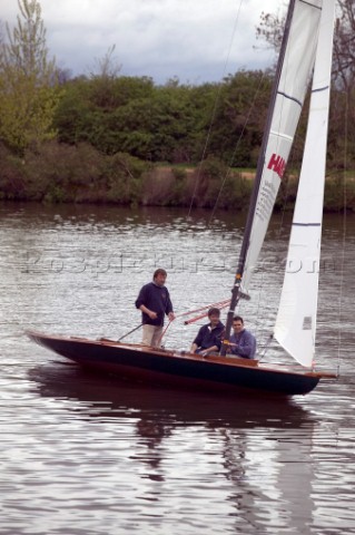 The official river launch of the restored Thames ARater Ulva owned by professional racing sailor and