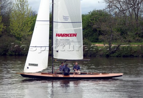 The official river launch of the restored Thames ARater Ulva owned by professional racing sailor and