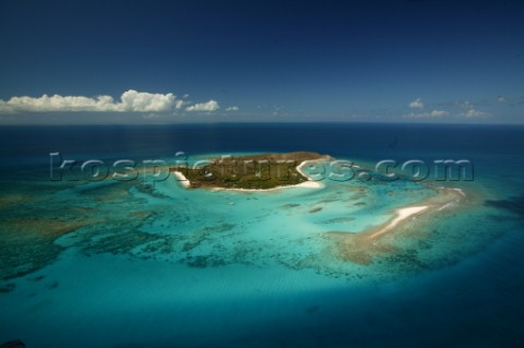 Necker Island in the British Virgin Islands belonging to Richard Branson