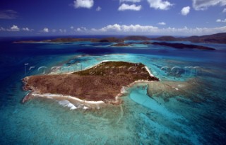 Necker Island in the British Virgin Islands belonging to Richard Branson