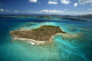 Necker Island in the British Virgin Islands belonging to Richard Branson