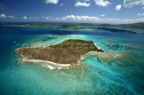 Necker Island in the British Virgin Islands belonging to Richard Branson