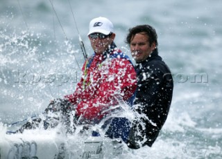 Gaeta Italy 26 04 2004. Star Class World Championship 2004. Juan Kouyoumajian Austin Sperry ARG.