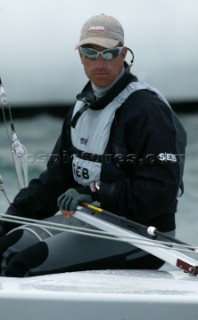 Gaeta Italy 26 04 2004. Star Class World Championship 2004. Frederik Loof   SWE.