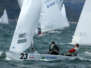 Gaeta (Italy)-  26/04/2004. Star Class World Championship 2004. Torben Grael Marcelo Bastos Ferreira  . BRA