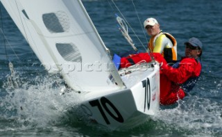 Gaeta Italy 27 04 2004 Star Class World Championship 2004 Flavio Marazzi and Enrico De Maria SUI