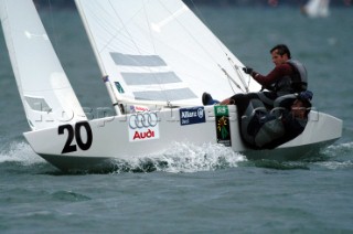 Gaeta (Italy) -  26/04/2004. Star Class World Championship 2004. Treacy Maxwell - Anthony Shanks. IRL