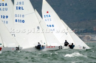 Gaeta (Italy) -  26/04/2004. Star Class World Championship 2004. Fleet