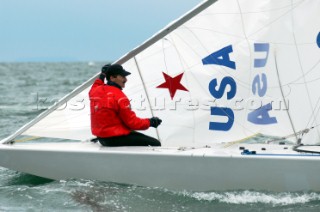 Gaeta (Italy) -  26/04/2004. Star Class World Championship 2004. Paul Cayard - Phil Trinter. USA