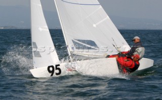 Gaeta Italy 27 04 2004 . Star Class World Championship 2004 . Sergey Pichugin Sergey Timokhov UKR.