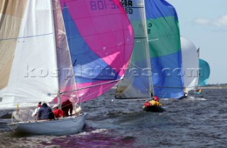 6m Racing in Lymington. Six metre regatta in Lymington on the Solent