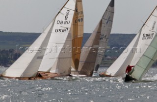 6 metre regatta Lymington. Six metre regatta in Lymington on the Solent