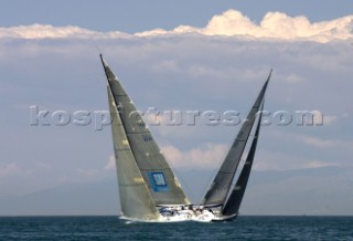 Maxi yachts at the Zegna Trophy in Portofino  2004