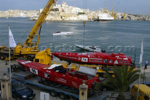 28504Valletta MaltaPreparations day in Vallettas grand harbour engines were tested and pilots and en