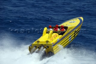 30/5/04, Valletta, Malta: Dino Bianchi came second in the round Malta world speed record.