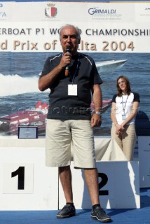 30/5/04 Valletta, Malta: president of Grimaldi ferries