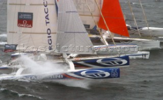 Plymouth - 31 05 2004Transat 2004Start of the race - Karine Fauconnier -Sergio Tacchini