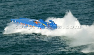 UIM Class 1 World Offshore Championship 2004Spanish Grand Prix, Alicante 5 Juny 2004Pole Position: VICTORY 7Photo:©Carlo Borlenghi