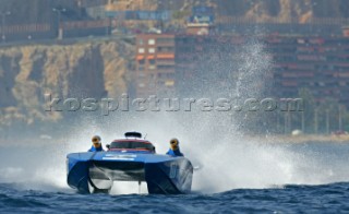 UIM Class 1 World Offshore Championship 2004Spanish Grand Prix, Alicante 4 JunyOfficial PracticeVICTORY 77 - Mohammed Al Marri and Jean Marc SanchezPhoto:©Carlo Borlenghi