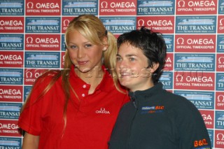 Plymouth - 31 05 2004. Transat 2004. Anna Kurnikova and Ellen MacArthur