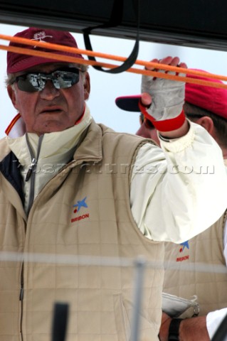 Punta Ala ITA June 2004IMS European Championship 2004JuanCarlos king on board of Bribon