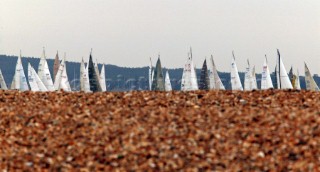 Round the Isle of Wight Race 2004 organised by the Island Sailing Club.