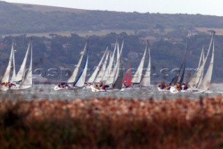 Round the Isle of Wight Race 2004 organised by the Island Sailing Club.