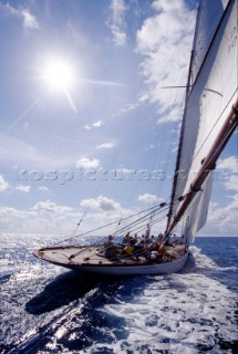 Classic sailing yacht Lady Anne.